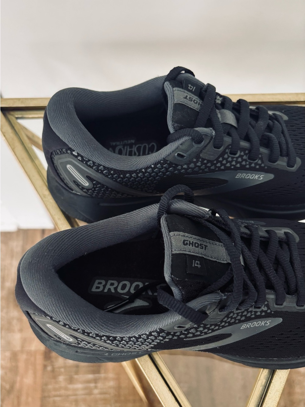 NWOB Women's Brooks Ghost 14 all black running shoes size 6.5 wide (D) - Picture 10 of 10